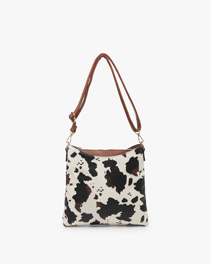 Emma 3 Compartment Crossbody w/ Snap Closure Purse