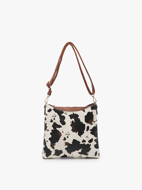Emma 3 Compartment Crossbody w/ Snap Closure Purse