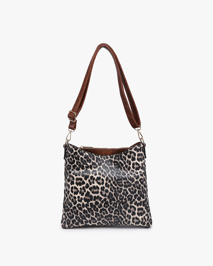 Emma 3 Compartment Crossbody w/ Snap Closure Purse