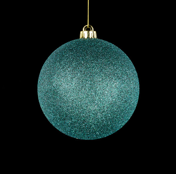 150MM Glittered Ball Dark Teal image 0