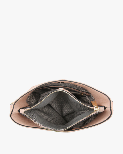 Emma 3 Compartment Crossbody w/ Snap Closure Purse