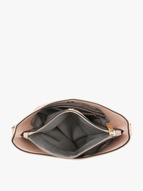 Emma 3 Compartment Crossbody w/ Snap Closure Purse