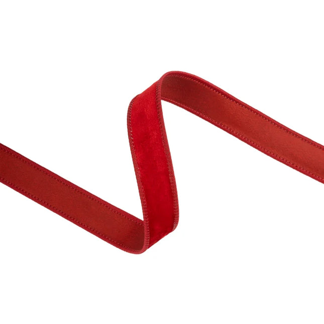 1" Wired Heritage Velvet Ribbon | 10 Yard Roll