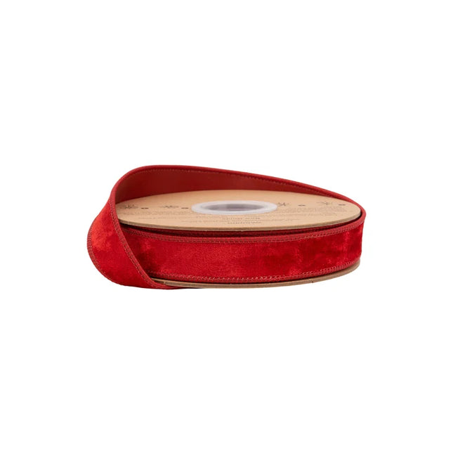1" Wired Heritage Velvet Ribbon | 10 Yard Roll