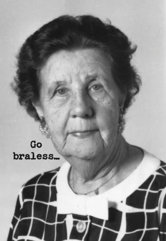 Go Braless Greeting Card