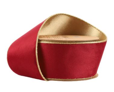 2.5"x10Y Reversible Classic Velvet Wired Ribbon