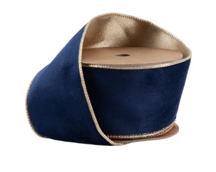 2.5"x10Y Reversible Classic Velvet Wired Ribbon