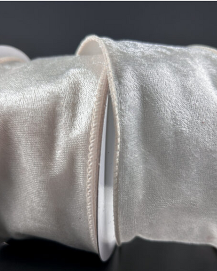 Ivory Lush Velvet 2.5"x10Y