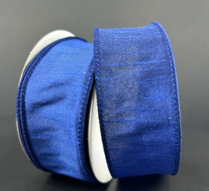 Ribbon Navy Faux Dupioni 1.5"x10Y