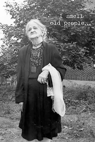 Old People Greeting Card