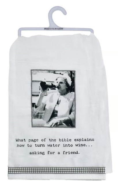 Into Wine Kitchen Towel