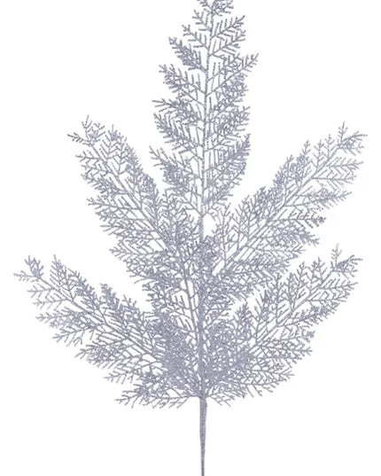 29" Glitter Fern Spray