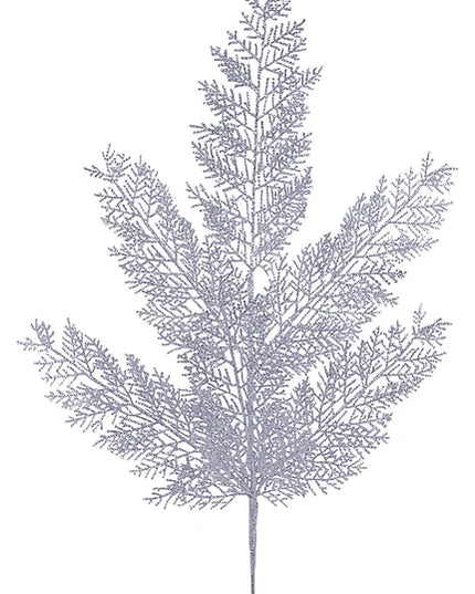 29" Glitter Fern Spray