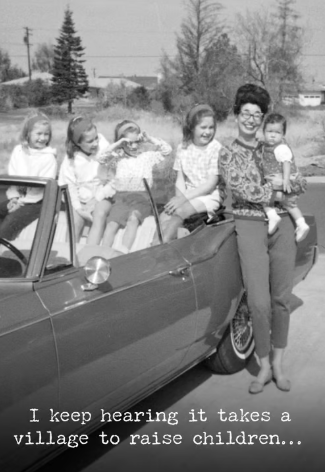 A Village Greeting Card