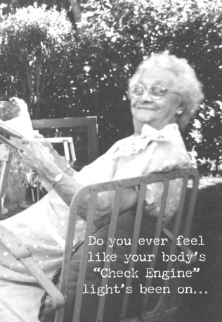 Check Engine Greeting Card