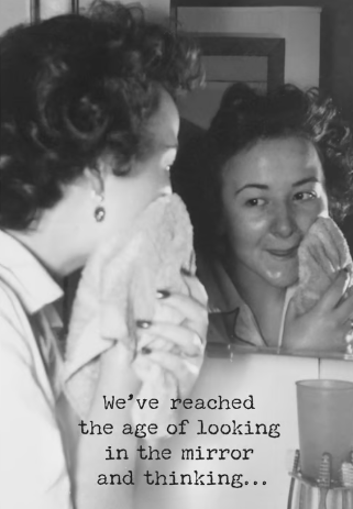 In The Mirror Greeting Card