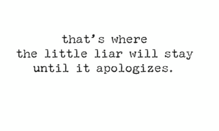 Little Liar Greeting Card