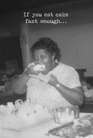 Eat Cake Greeting Card