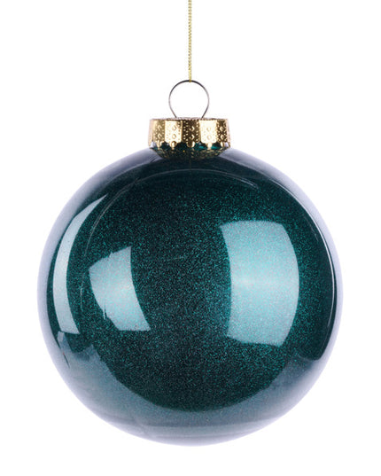 150MM GLITTER LOOK ORNAMENT JADE GREEN image 0