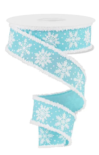1.5" x 10yd Snowflakes/Drift