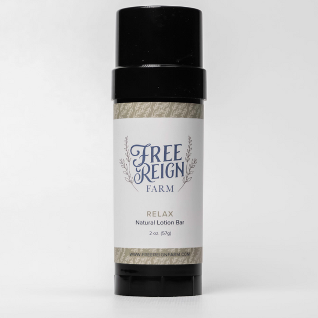 Relax Natural Lotion Bar - Free Reign Farm image 0