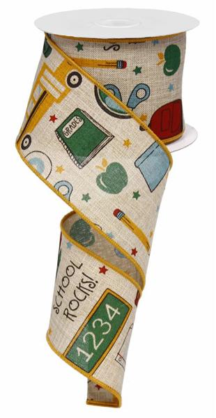 2.5" x 10yd School Rocks On Royal image 0