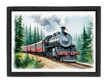 Train Landscape w/ Frame
