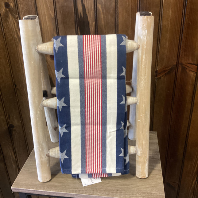 Stripe Towel with Stars image 0