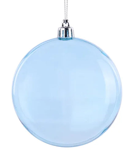 100mm Clear Spray Finish 2D Disc Orn