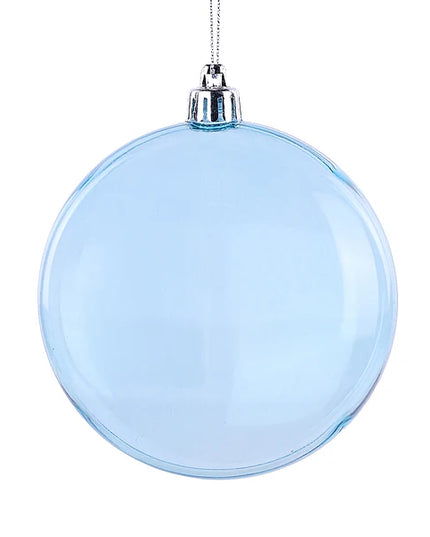 100mm Clear Spray Finish 2D Disc Ornament