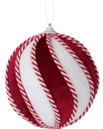 4.75 Velvet Swirl Ornament