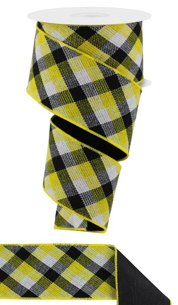2.5" x 10yd Diag Woven Check/Pg Fused image 0