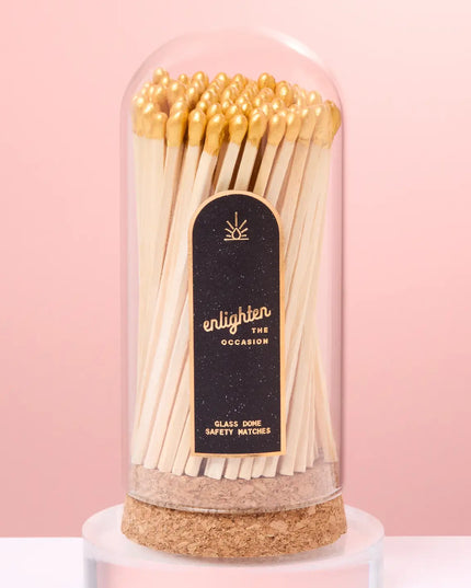 Corked Glass Dome with Matches