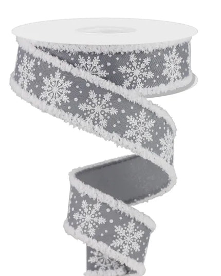 1.5" x 10yd Snowflakes/Drift