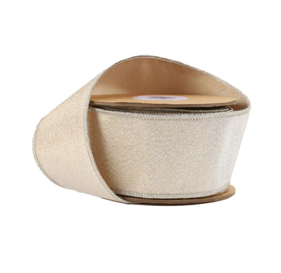2.5" Silver Metallic Irid Ribbon