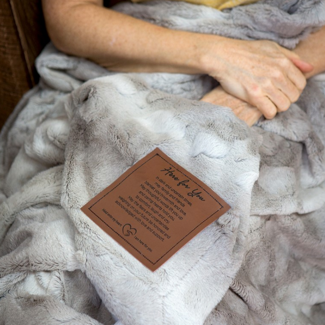 Softly Said Here for You Blanket