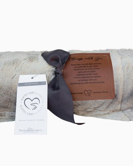 Softly Said Sympathy Blanket Always With You Sentiment