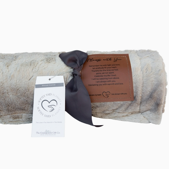 Softly Said Sympathy Blanket Always With You Sentiment