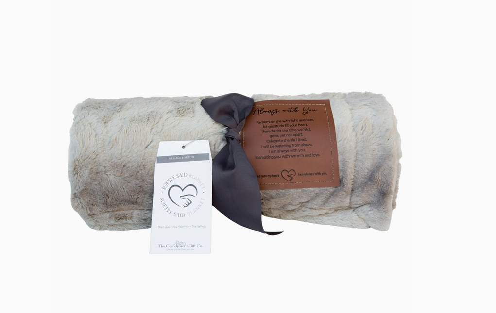 Softly Said Sympathy Blanket Always With You Sentiment