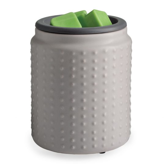 Gray Hobnail Flip Dish Wax Warmer image 0