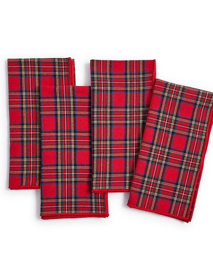 Tartan Traditions Set of 4 Cloth Napkins - Cotton