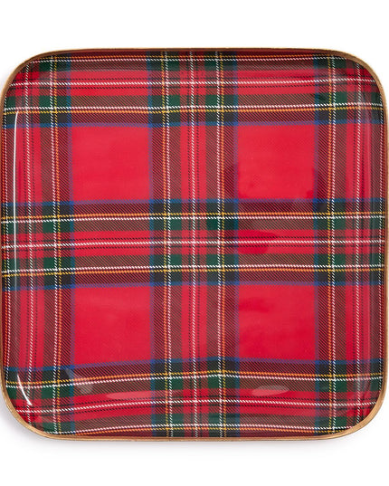 Tartan Decorative Metal Trays (Assorted)