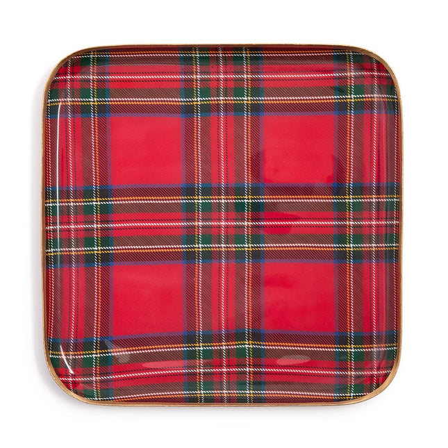 Tartan Decorative Metal Trays (Assorted)