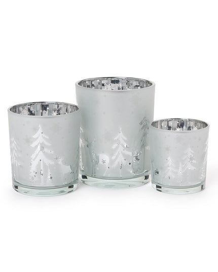 Frosted Tealight Candleholders