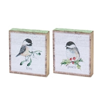 Chickadee Block Sign