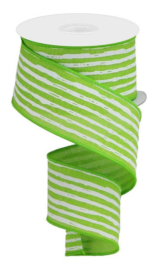 2.5" x 10yd Irregular Stripes On Royal image 0