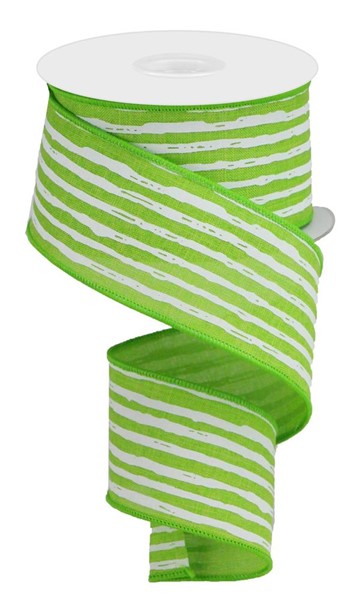 2.5" x 10yd Irregular Stripes On Royal image 0