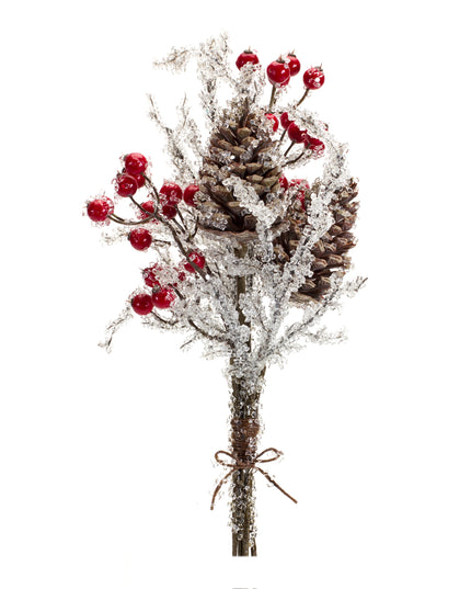 Icy Twig/Cone/Berry Bundle 17.25"