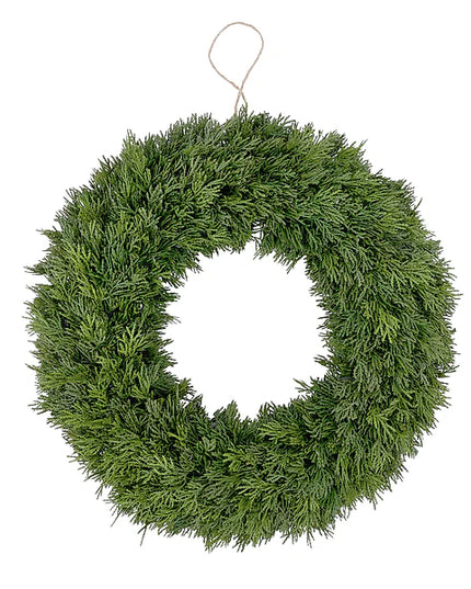 21" Mini Juniper Wreath