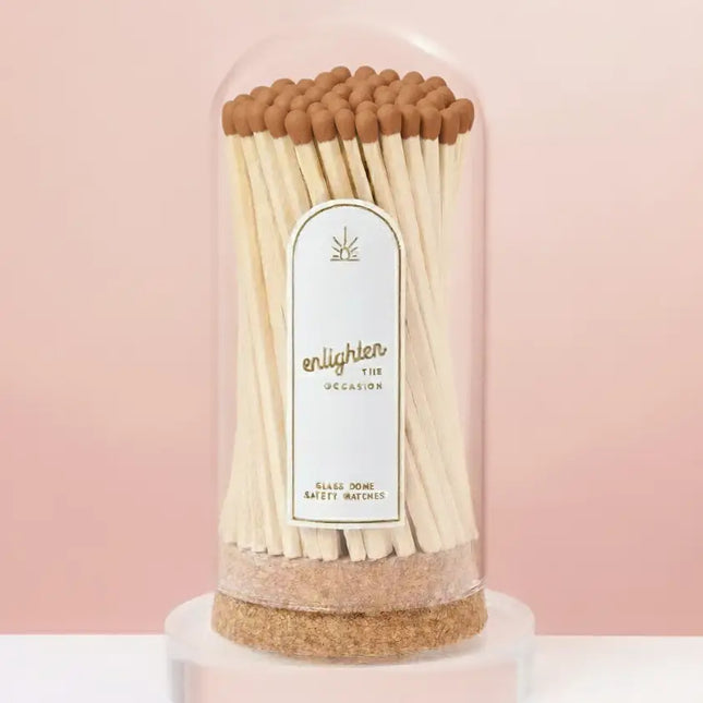Corked Glass Dome with Matches